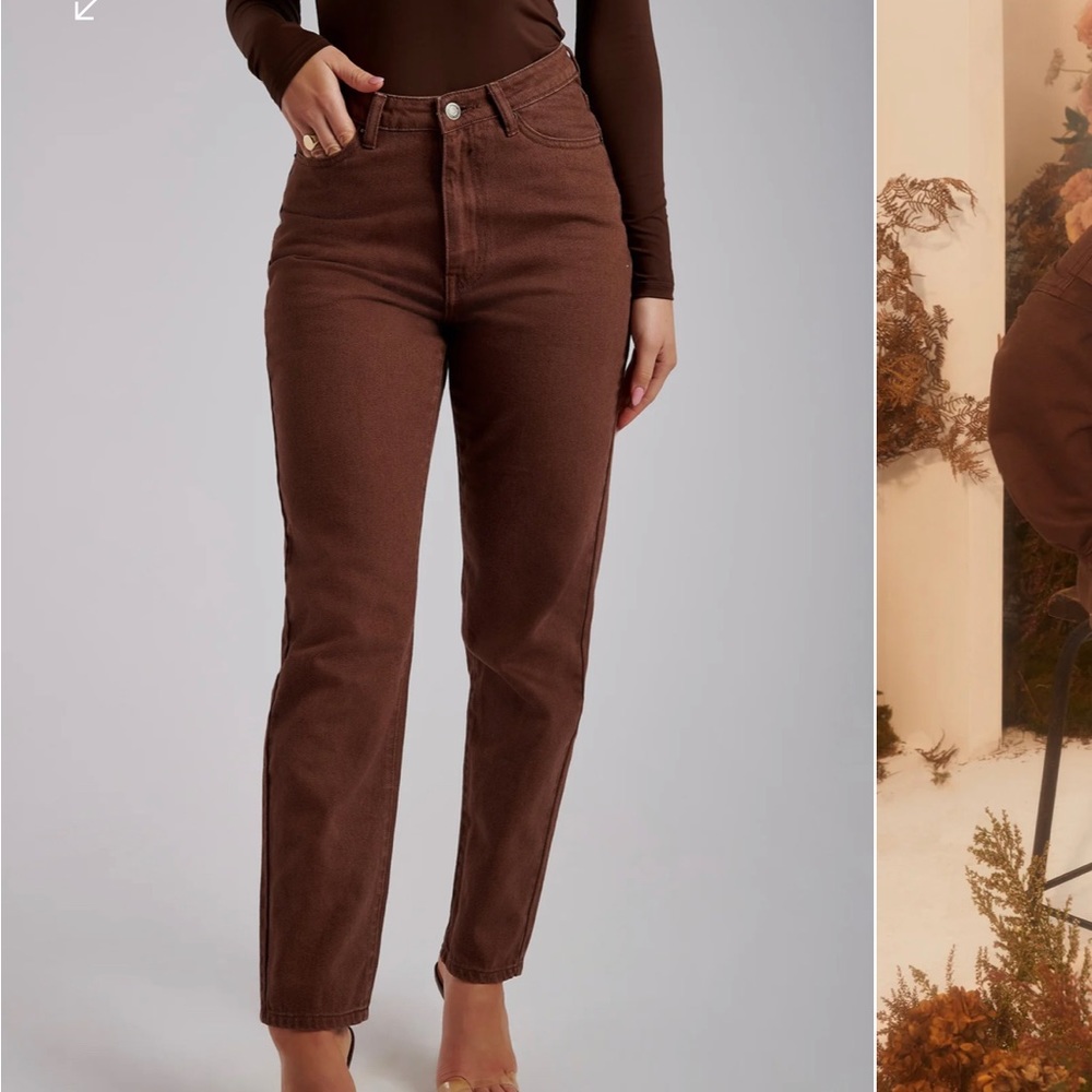 Brown Meshki jeans for any look